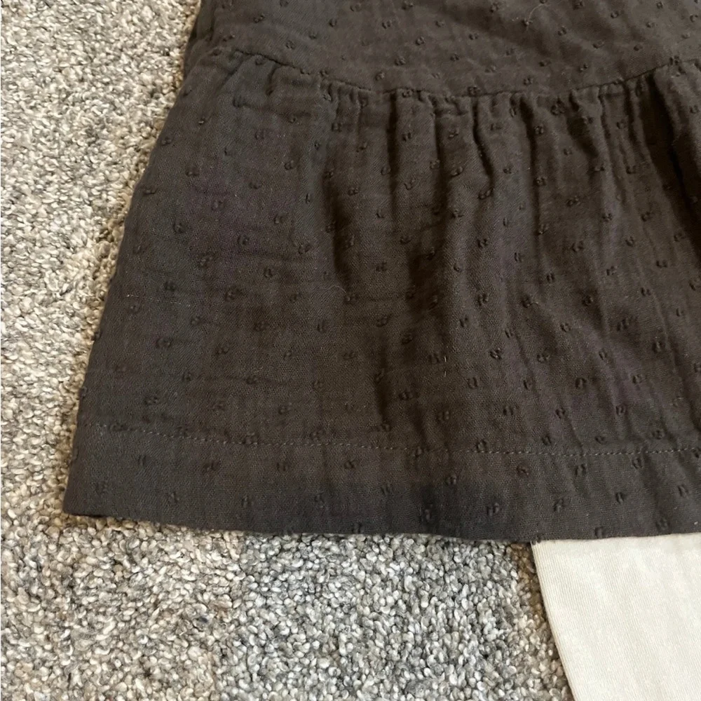 NWT BABY GAP Matching Set/ Dress And Leggings Brown/ Cream Girls Toddler 2T